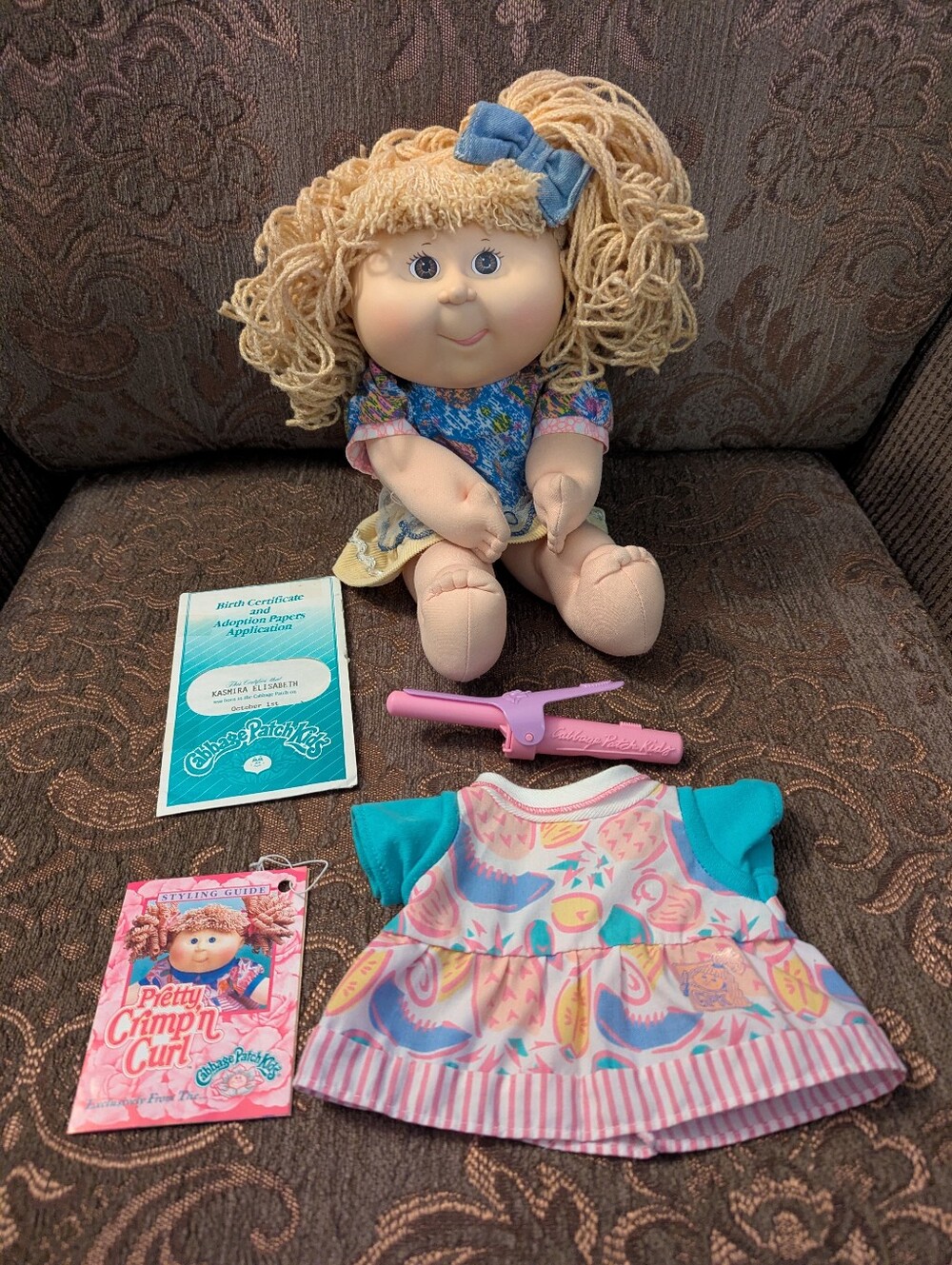 Vintage Cabbage Patch Kids, Pretty Crimp n Curl (1992)